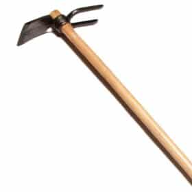 1112 - Trädgårdshacka 2-eggad - 80 cm askskaft