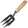 1485 - Handgaffel med 3 stift - Handtag av ask