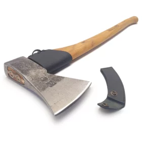 Skogsyxa - 1600 gram - 80 cm USA hickoryskaft - läderskydd - Nr. 0368