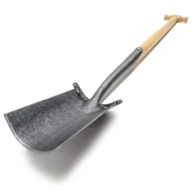 1786 - Gravspade "engelsk form" med steg - 80 cm ask T-stam
