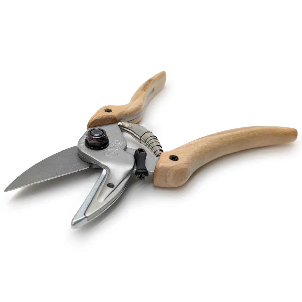 Trädgårdssaxar Trähandtag Hickory inåtböjda handtag
